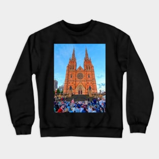 Christmas Time at St Mary's Cathedral, Sydney, NSW, Australia Crewneck Sweatshirt